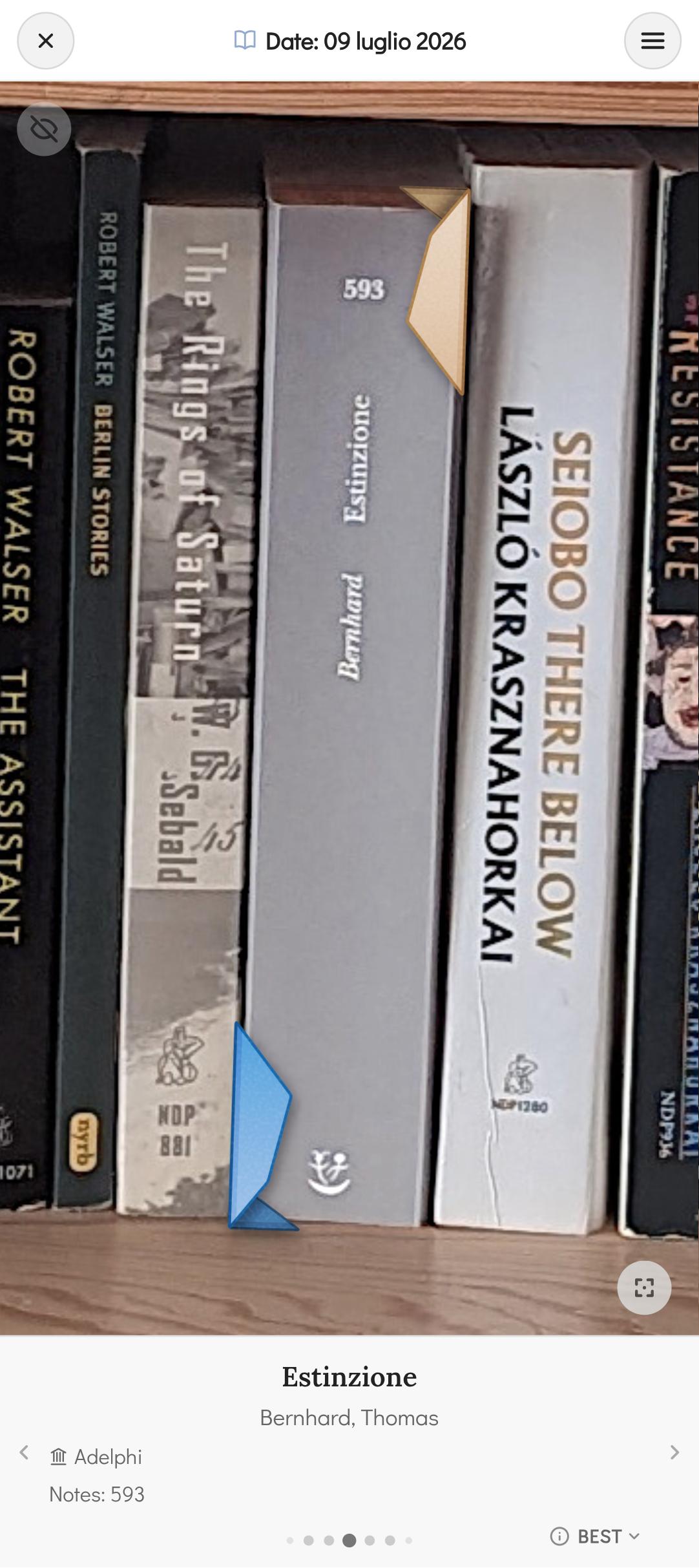 Dettaglio di un libro